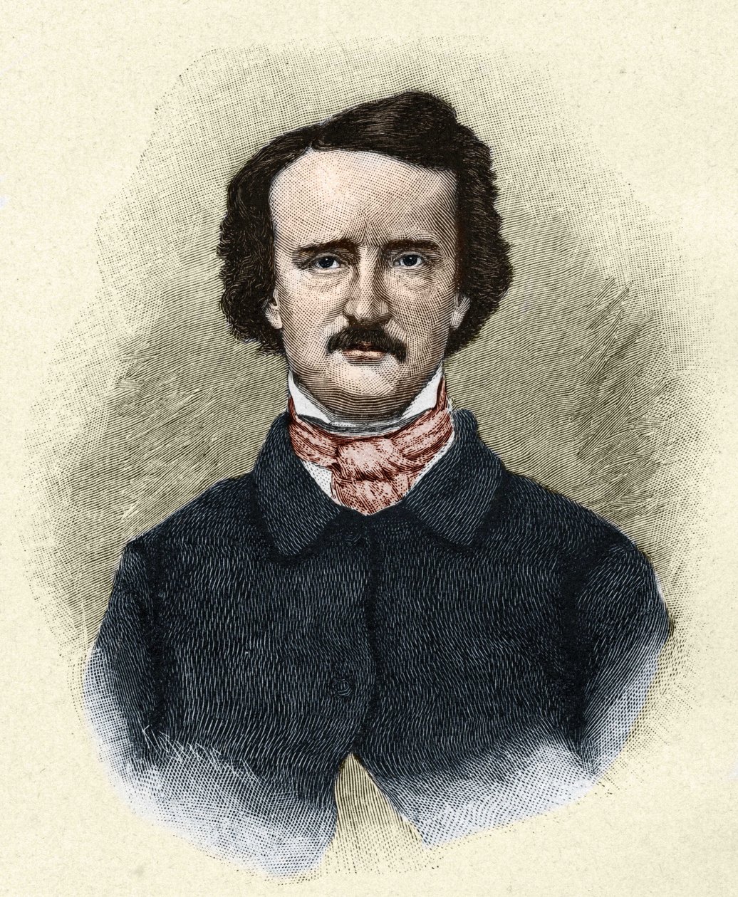 Portret amerykańskiego pisarza Edgara Allana Poe (1809 - 1849). autorstwa Unknown artist