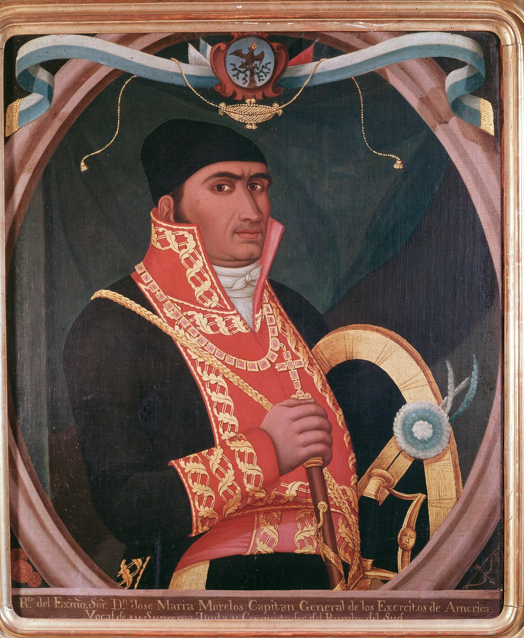 Portret meksykańskiej patriotki Marii Morelos (1765-1815) Anonimowe malarstwo - XIX-wieczne miasto Meksyk, Narodowe Muzeum Historyczne, Chateau de Chapultepec autorstwa Unknown artist