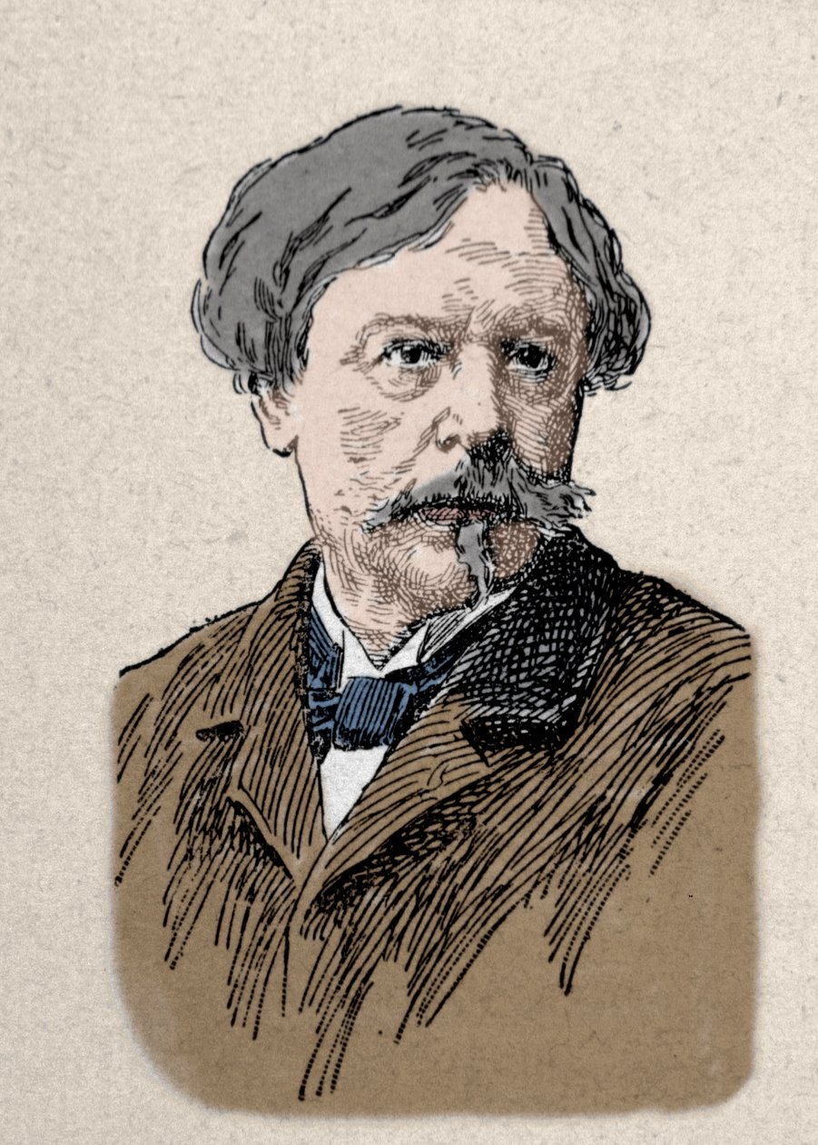 Portret pisarza Edmonda de Goncourta (1822-1896) XIX wiek autorstwa Unknown artist