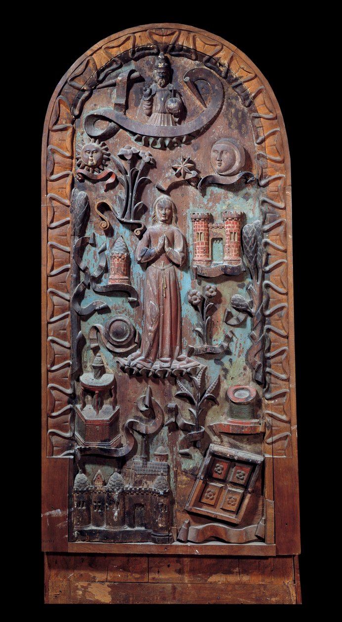 Pochwała Matki Boskiej Rzeźbionej z drewna. Chartres z XVI wieku, Musee des Beaux Arts autorstwa Unknown artist