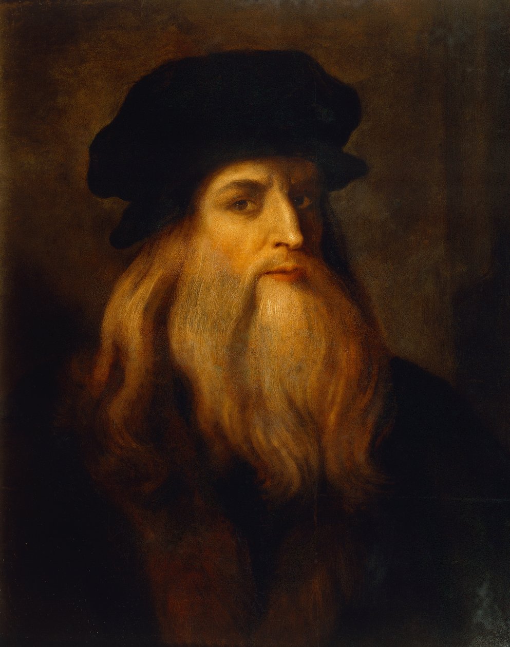 Domniemany autoportret Leonarda da Vinci (1452-1519), nieznanego artysty autorstwa Unknown artist