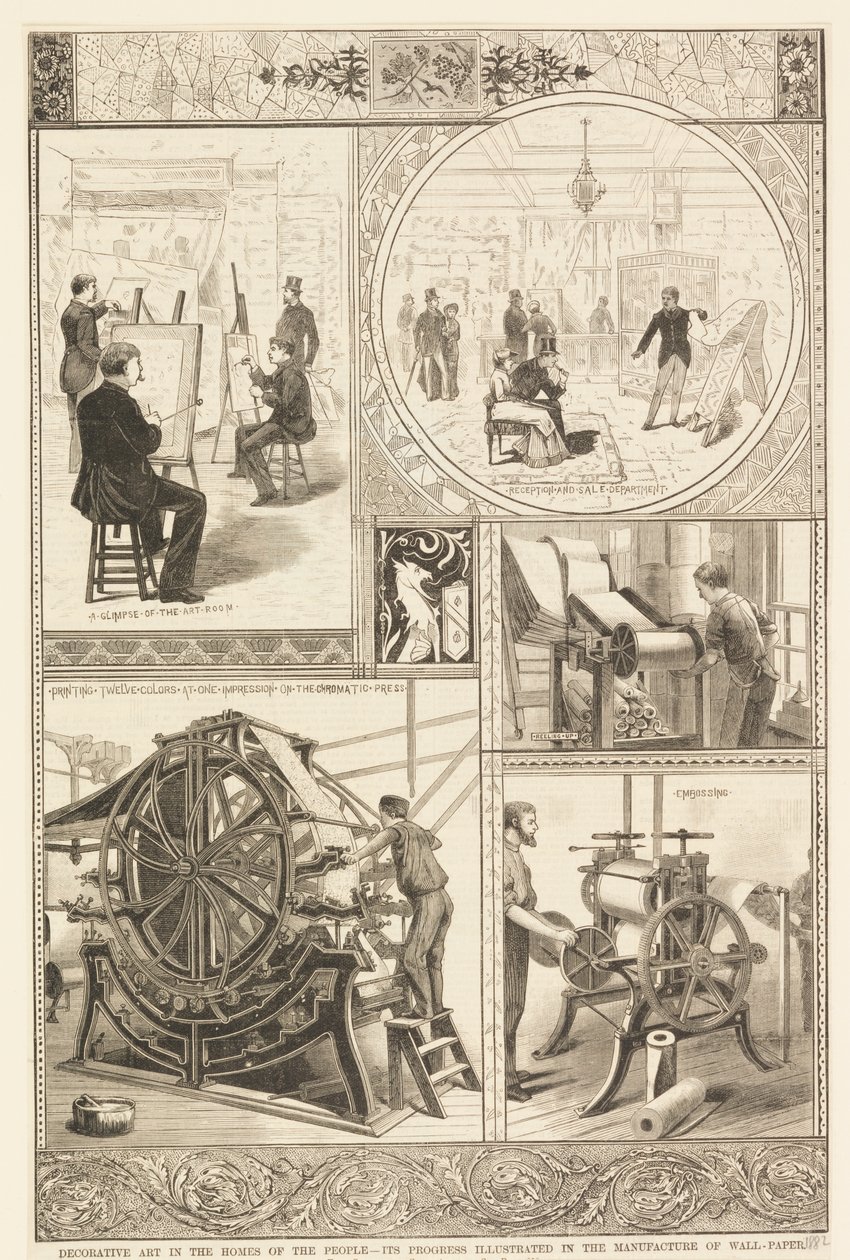 Procesy produkcji tapet autorstwa Unknown artist