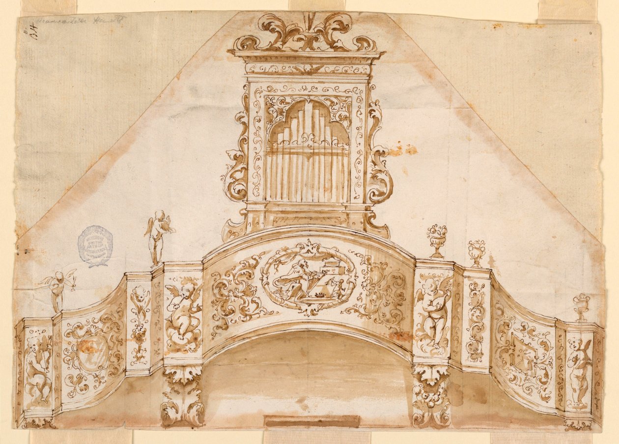 Projekt: Organ chór i organy z alternatywnymi propozycjami autorstwa Unknown artist