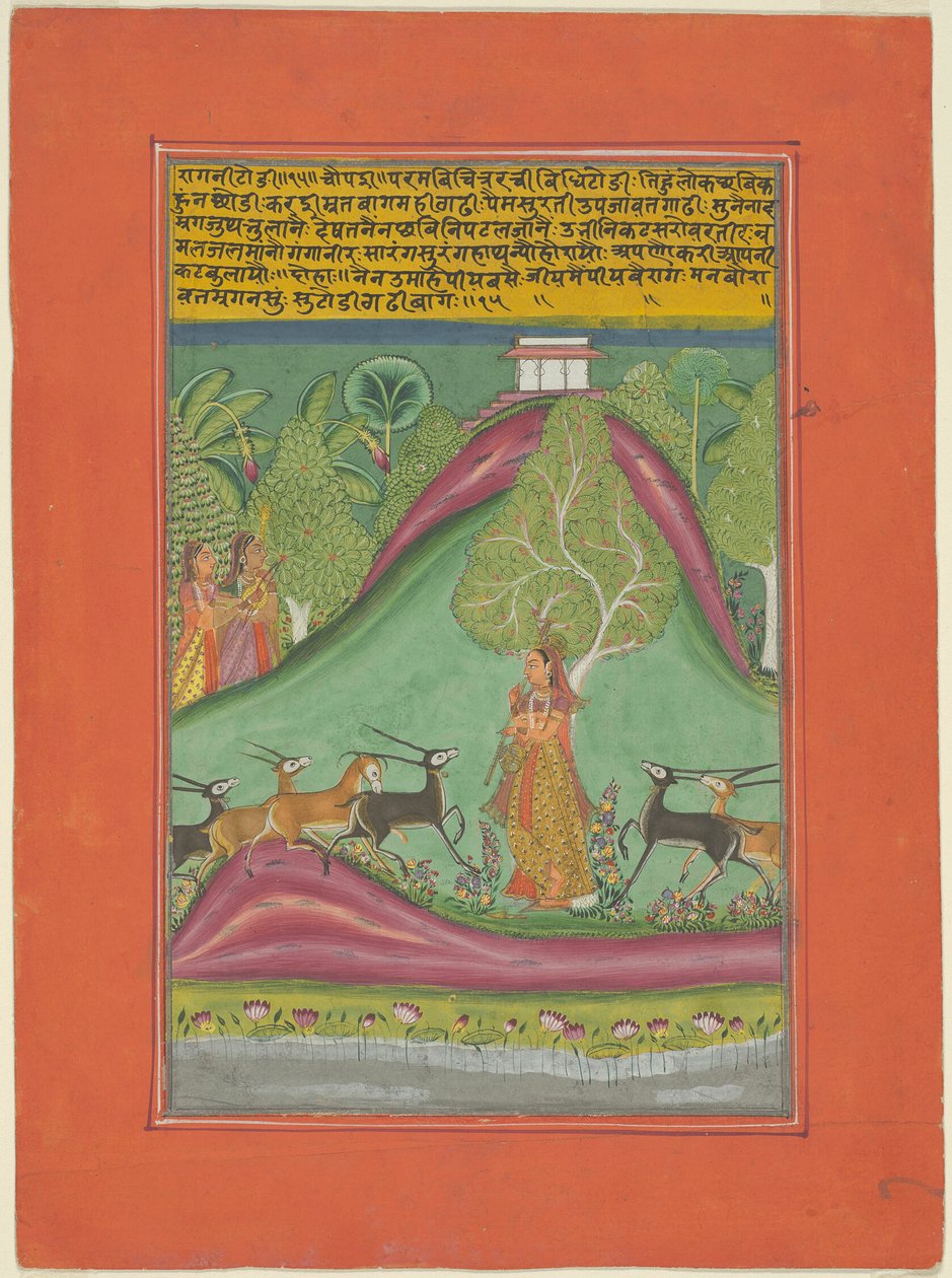 Ragini Todi, Strona z zestawu Jaipur Ragamala autorstwa Unknown artist