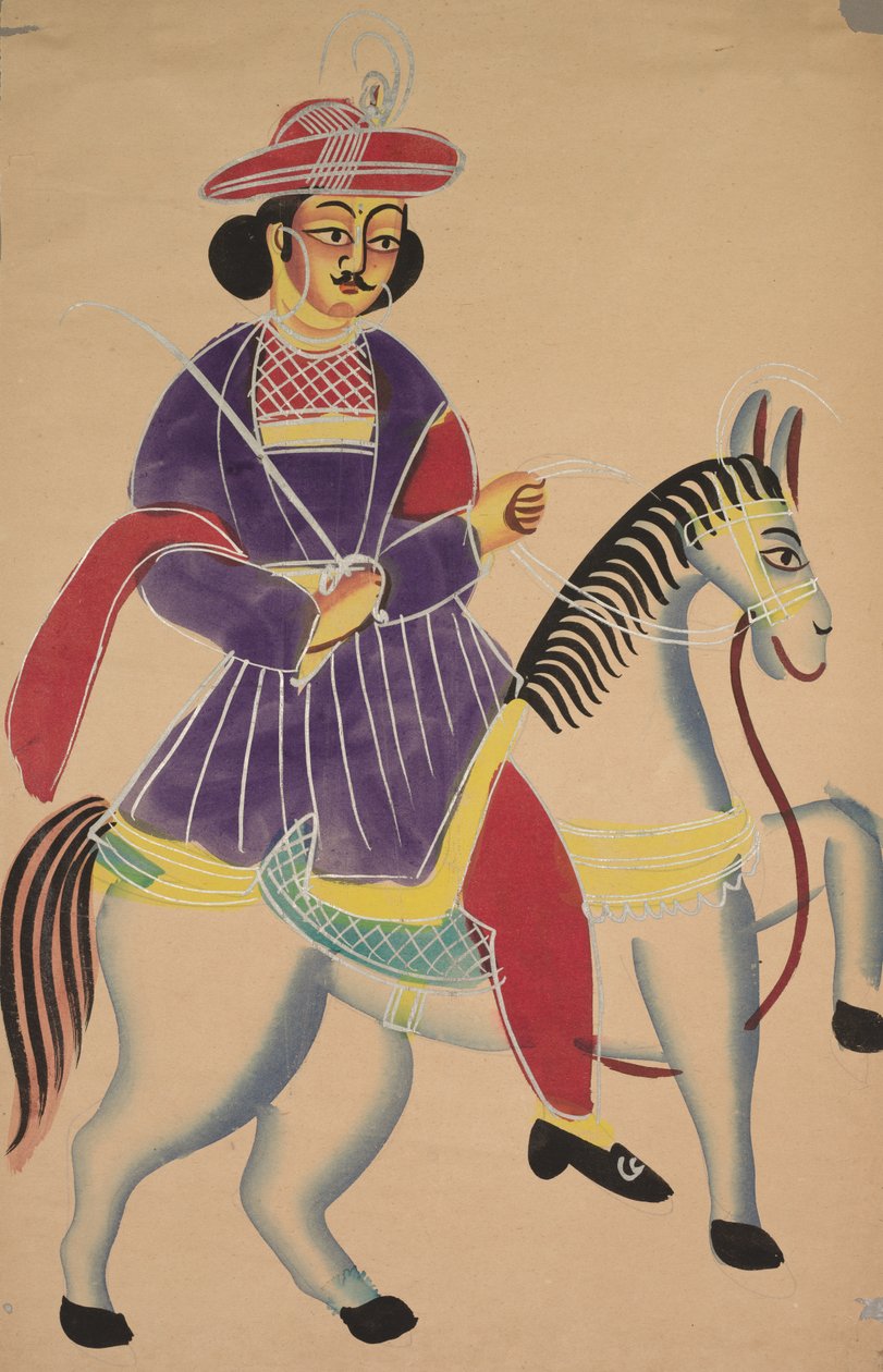 Raja na koniu autorstwa Unknown artist
