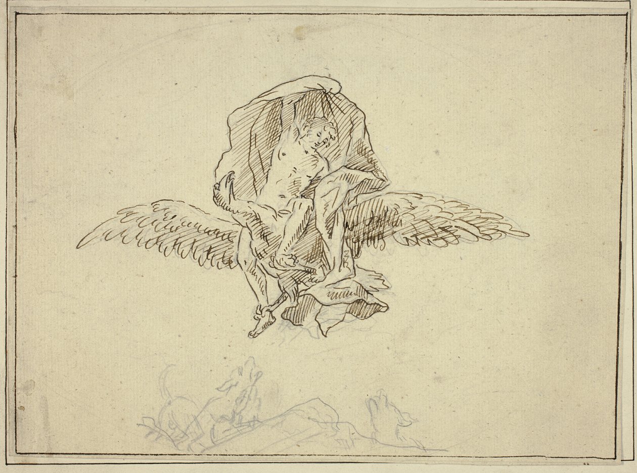 Gwałt na Ganimedesie autorstwa Unknown artist