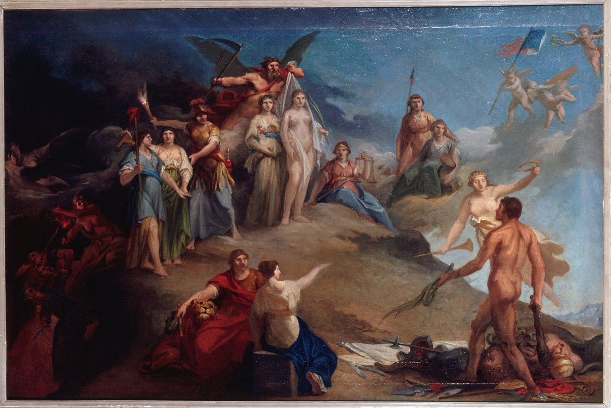 Alegoria rewolucji, ok. 1790 (olej) autorstwa Unknown artist