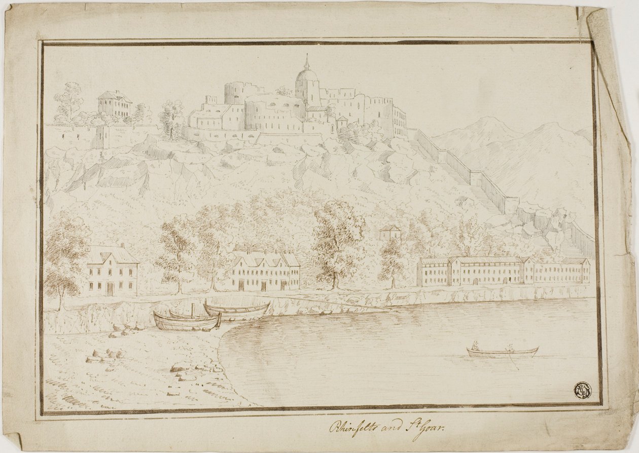 Rhinefelts i Saint Goar autorstwa Unknown artist