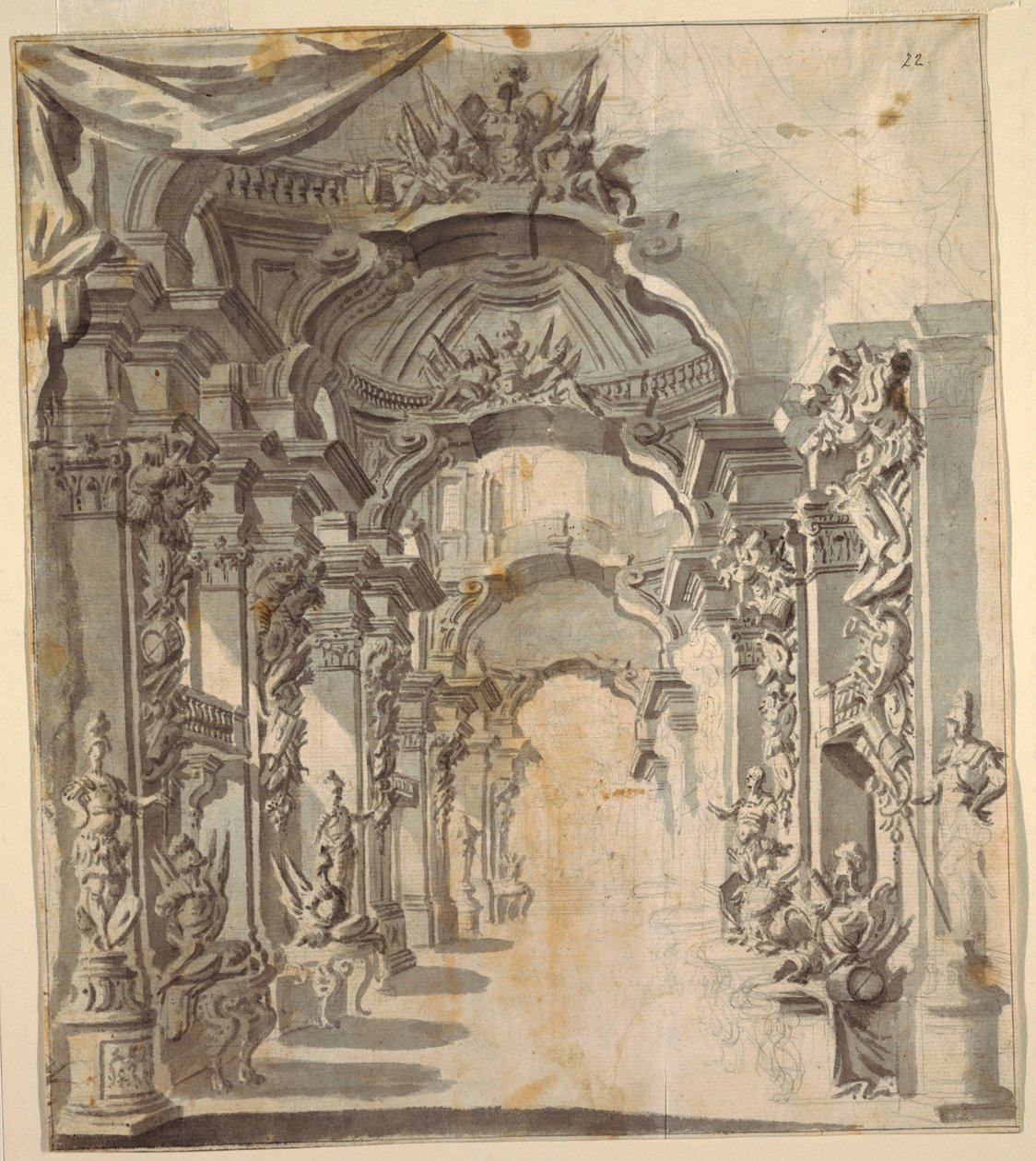 Galeria Bogato Zdobiona (z trofeami na postumentach) autorstwa Unknown artist