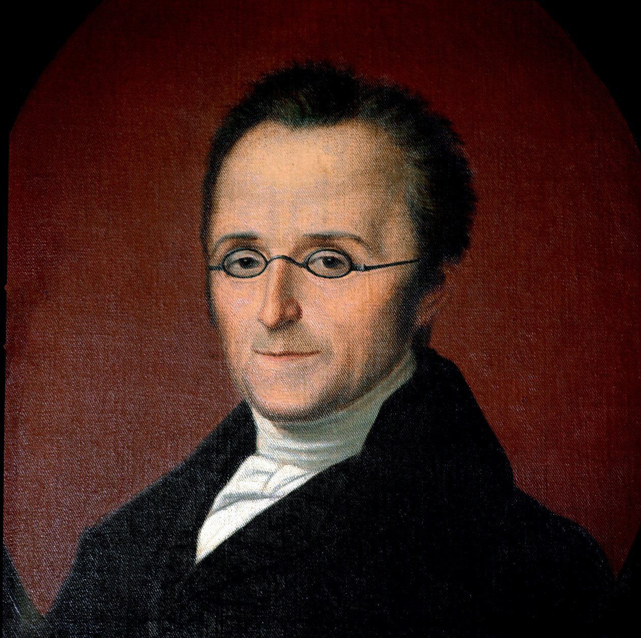 Risorgimento: „” Portret włoskiego patrioty Silvio Pellico (1789-1854) „Anonimowy obraz XIX-wiecznego Saluzzo, Museo di Casa Cavassa autorstwa Unknown artist