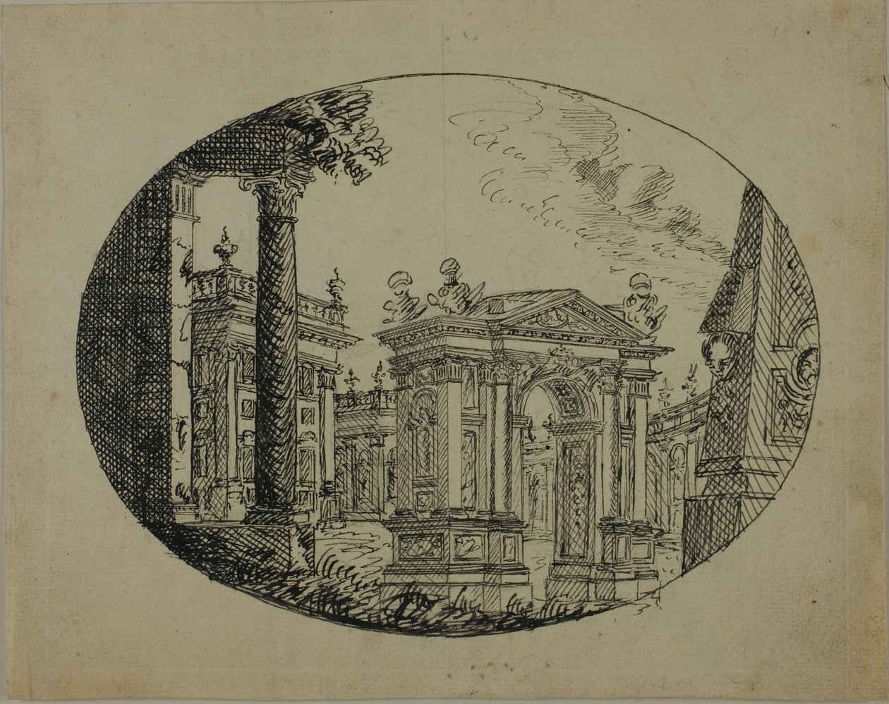 Rzymskie budowle autorstwa Unknown artist