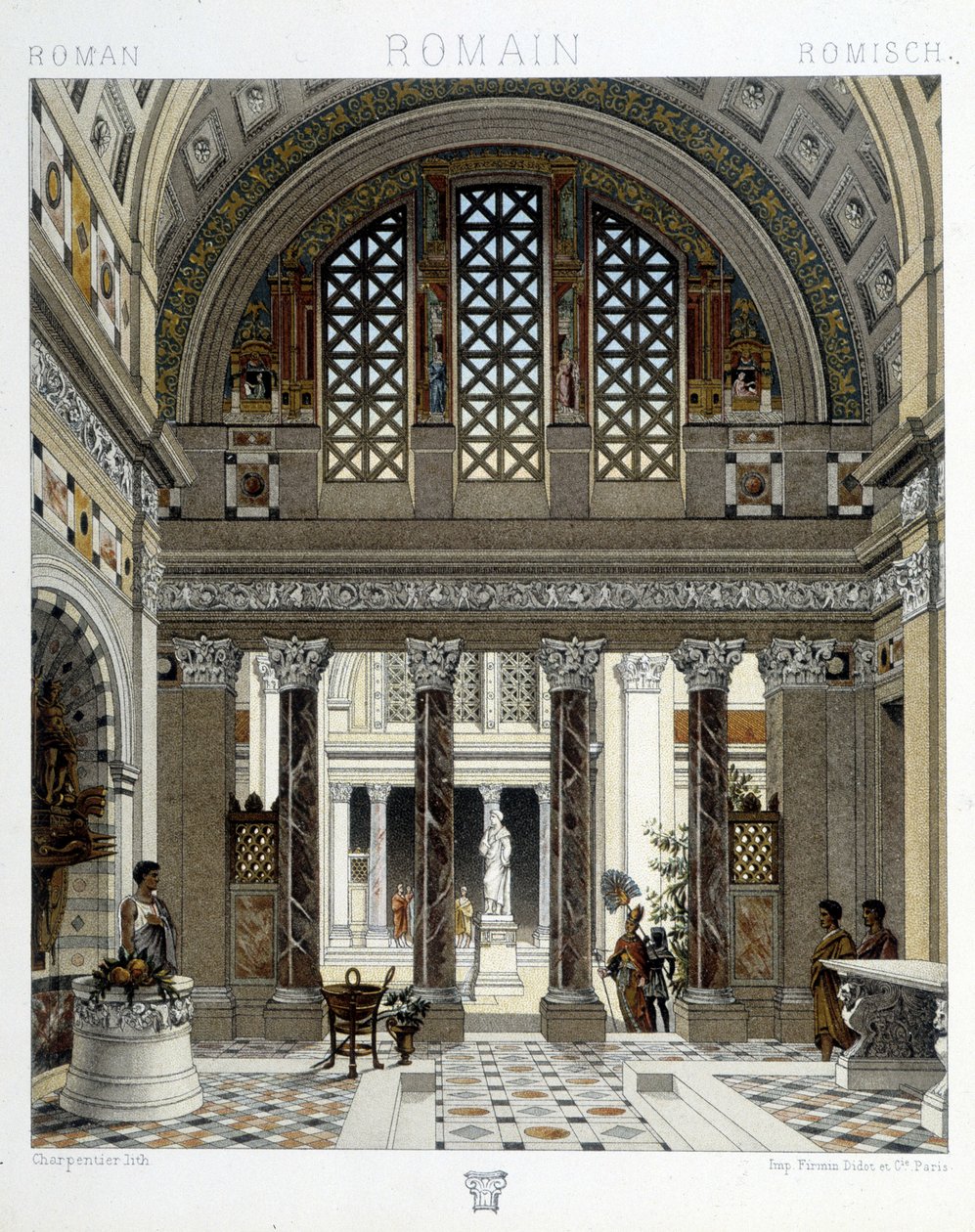 Siedlisko rzymskie w starożytności - w „Strój historyczny” Racinet autorstwa Unknown artist