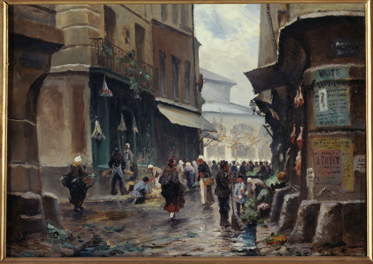 Rue Pirouette, ok. 1880 r., obecna 1. dzielnica, między 1875 a 1885 r. (obraz) autorstwa Unknown artist