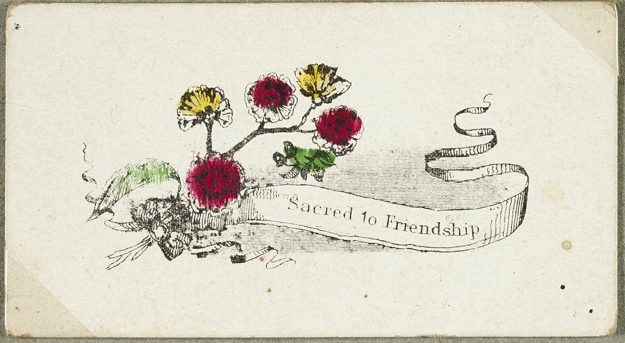 Sacred to Friendship (walentynka) autorstwa Unknown artist