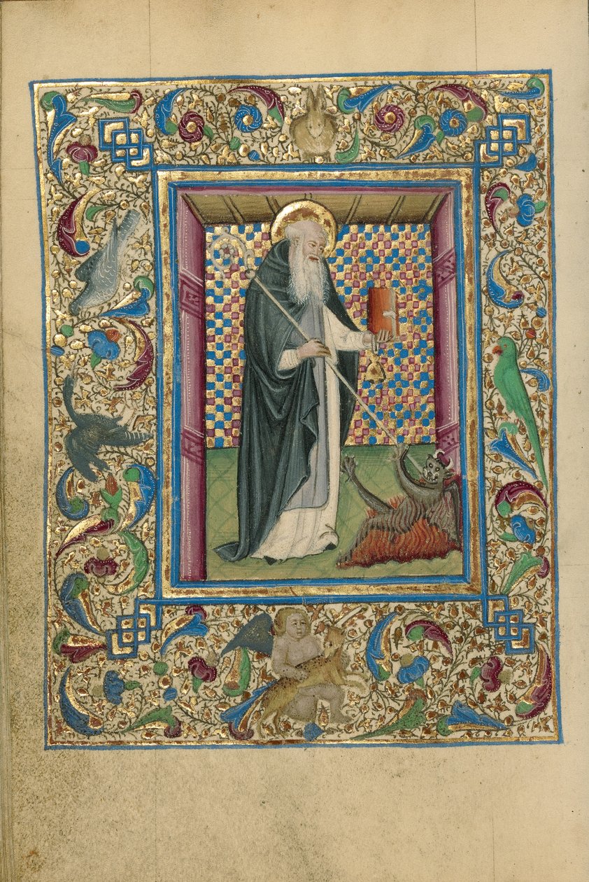 Święty Antoni krępujący diabła autorstwa Unknown artist