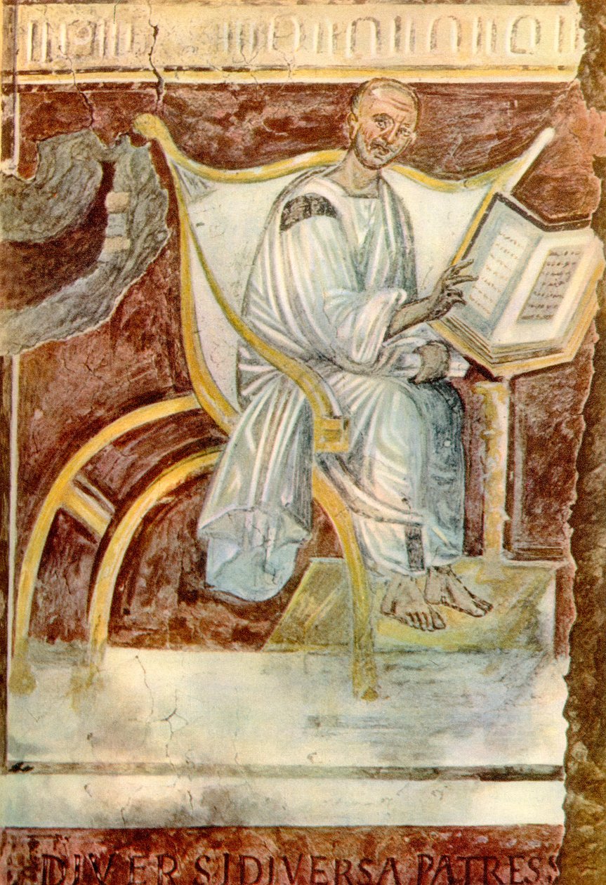 Święty Augustyn z Hippony, Lateran, Rzym (fresk) autorstwa Unknown artist