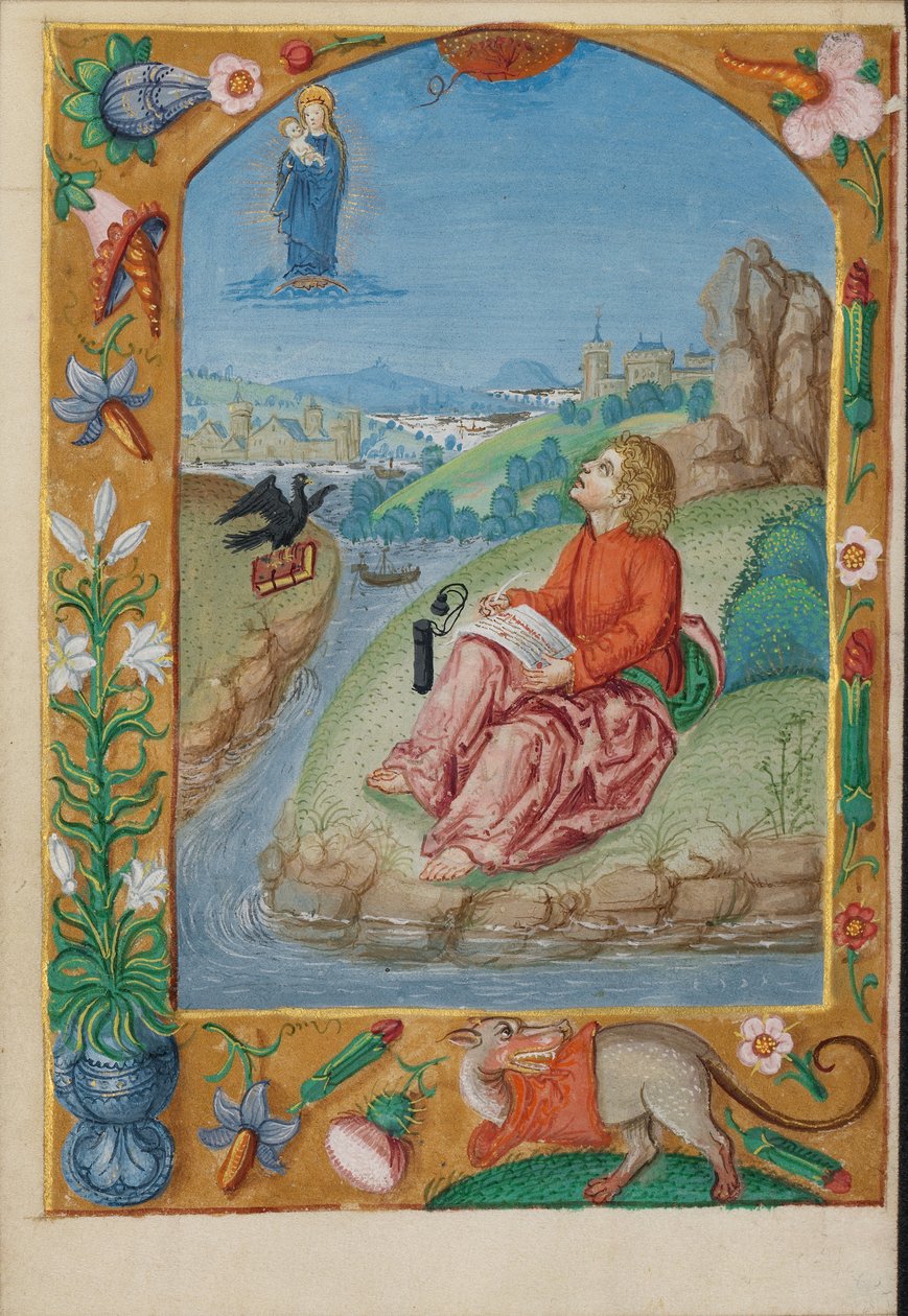 Święty Jan na Patmos autorstwa Unknown artist