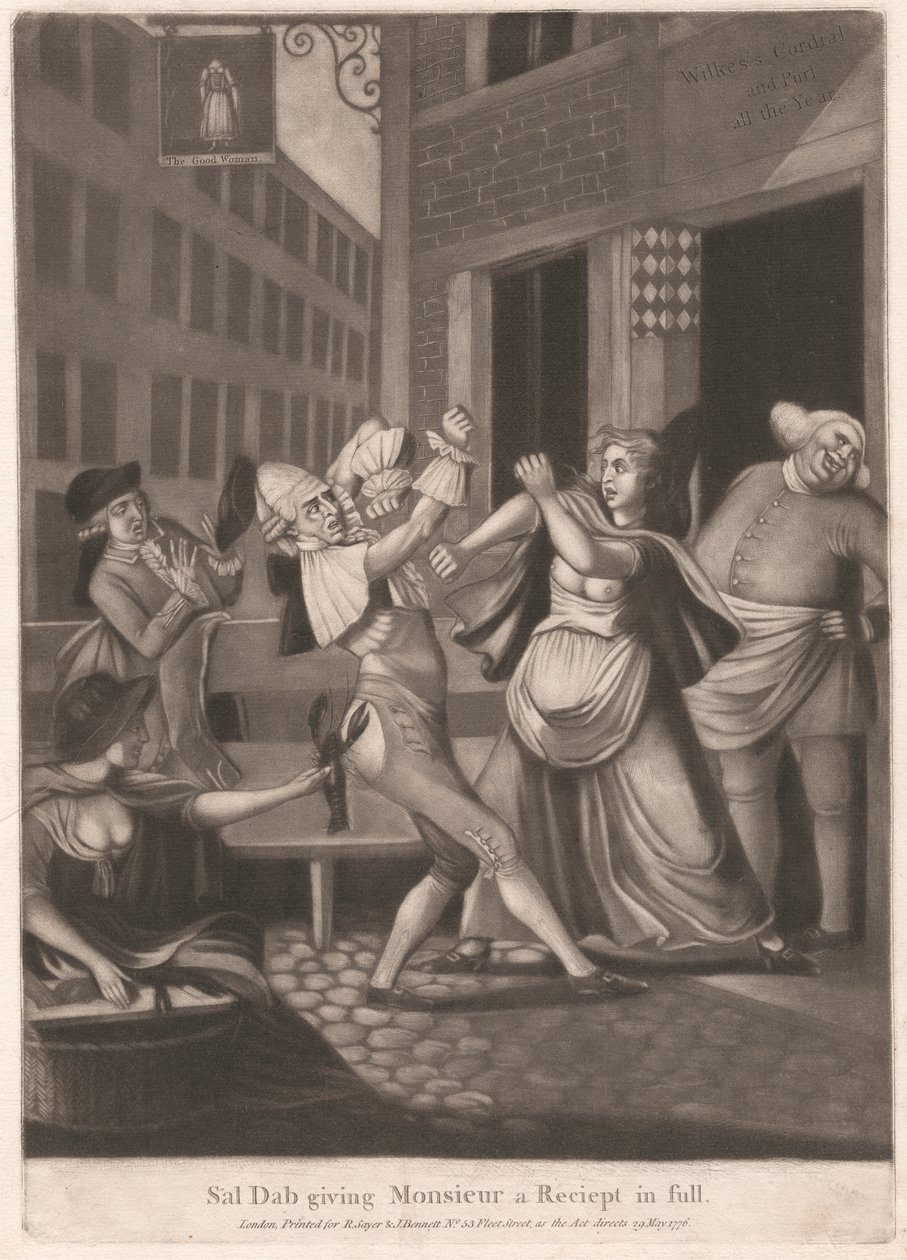 Sal Dab wręcza Monsieurowi pełny rachunek autorstwa Unknown artist