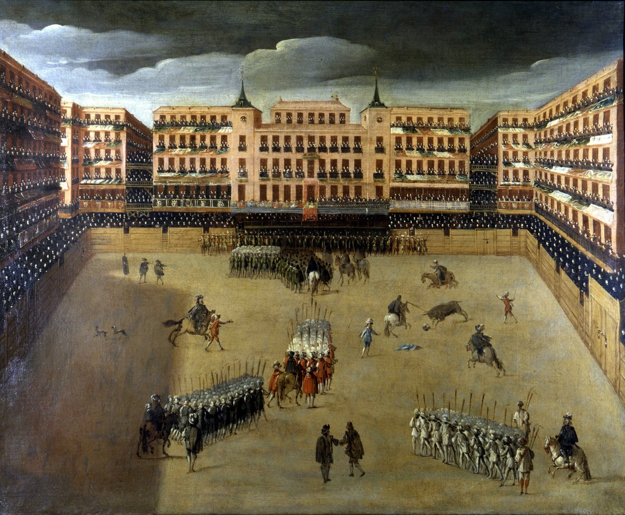 Scena Corridy w Madrycie, olej na płótnie autorstwa Unknown artist