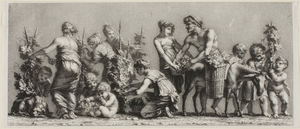 Scena zbioru winogron autorstwa Unknown artist