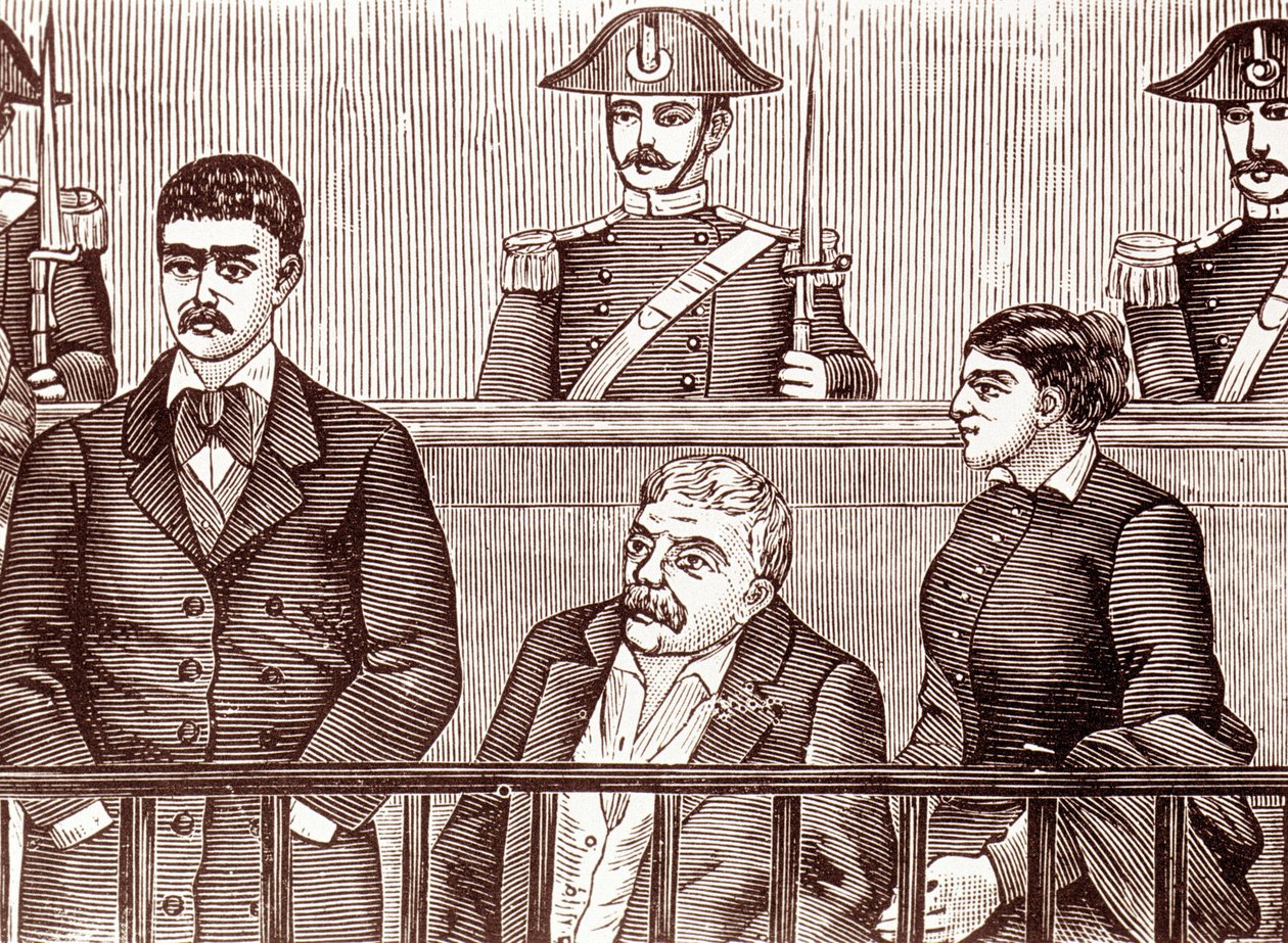 Scena sprawy członka mafii w 1860 r. autorstwa Unknown artist