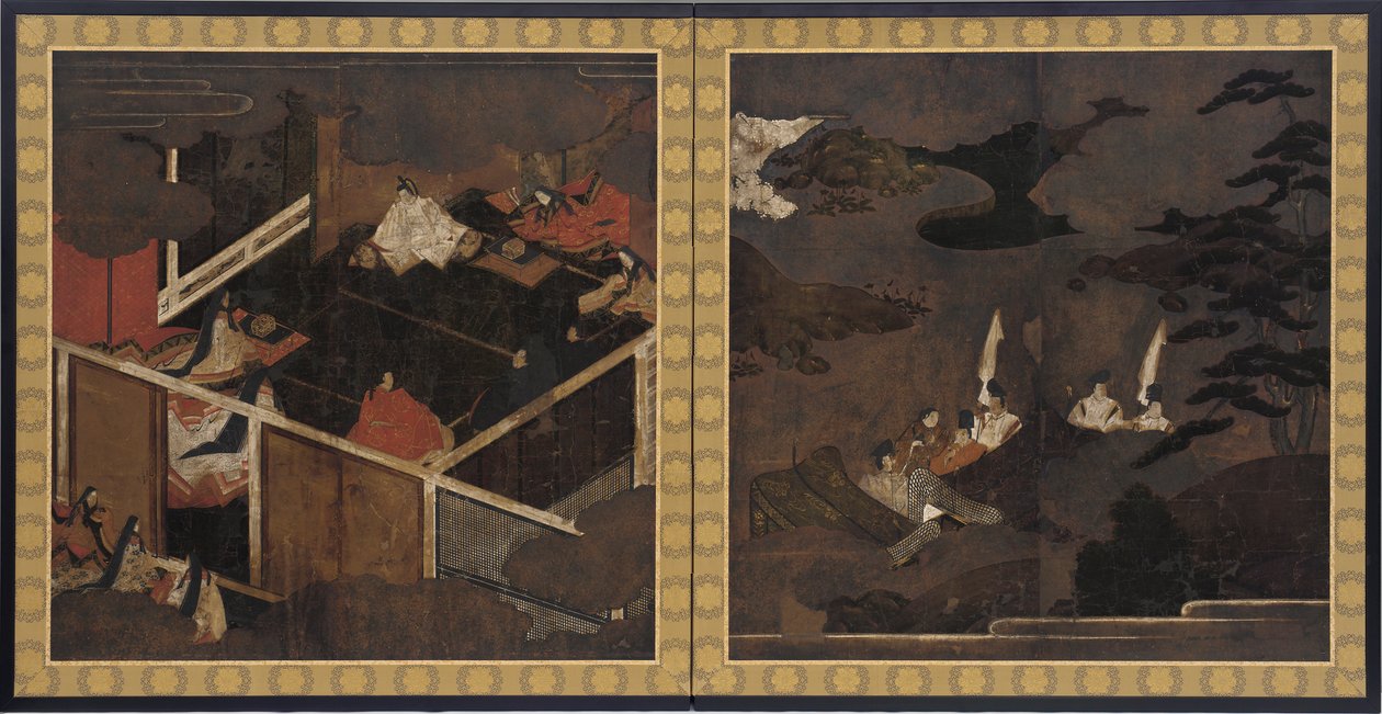Sceny z <em>Opowieści o Genji</em> autorstwa Unknown artist