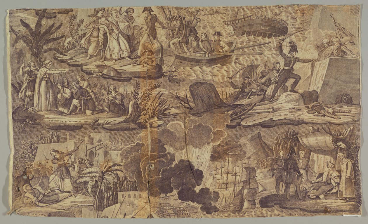 Sceny z wojny o niepodległość Grecji autorstwa Unknown artist