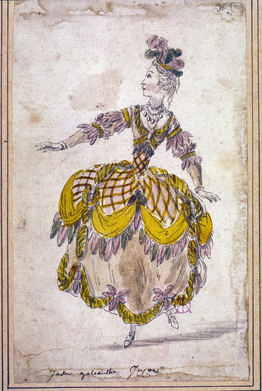 Scenografia: rysunek kostiumu do baletu operowego „Les Indes galantes” Jeana Philippe