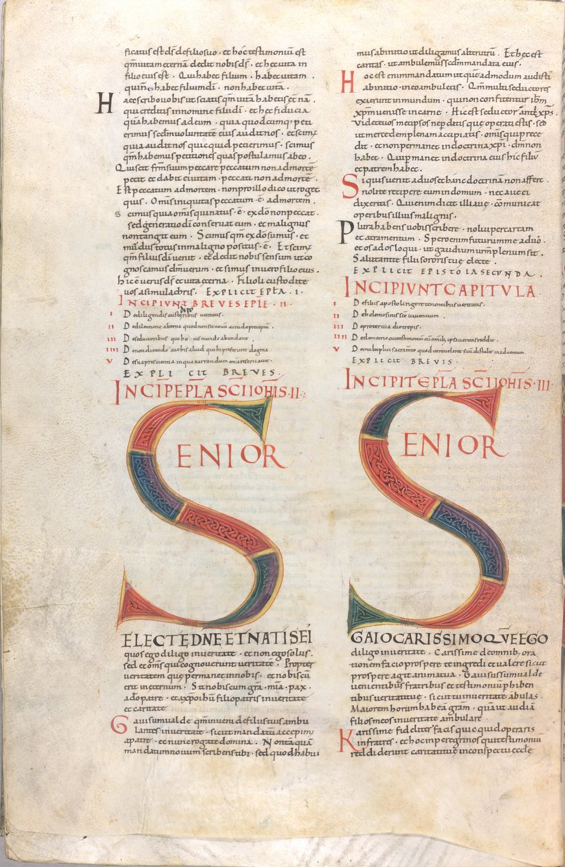 Senior.Epistola Iohannis II i Epistola Iohannis III autorstwa Unknown artist