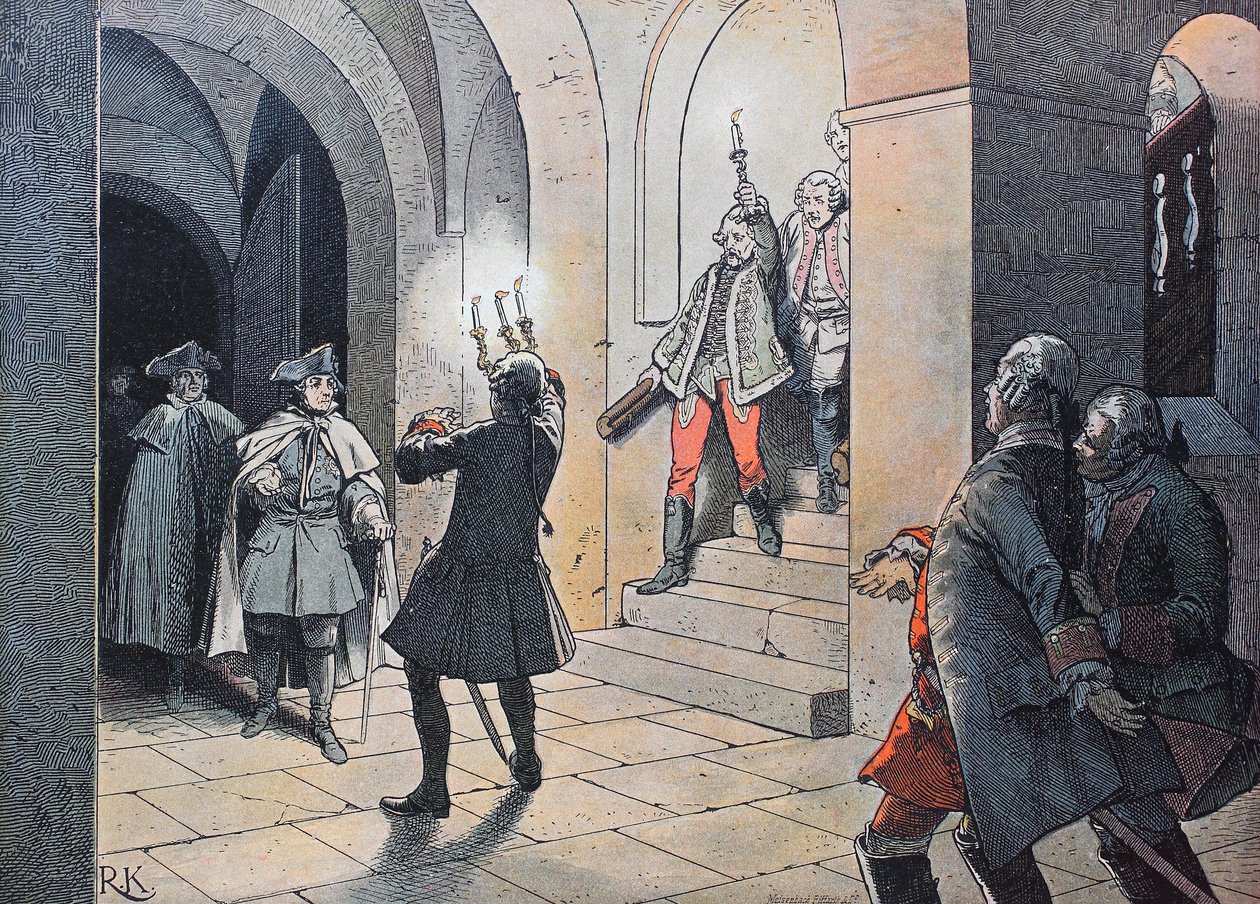 Wojna siedmioletnia, między 1756 a 1763 rokiem, król Fryderyk Wielki autorstwa Unknown artist