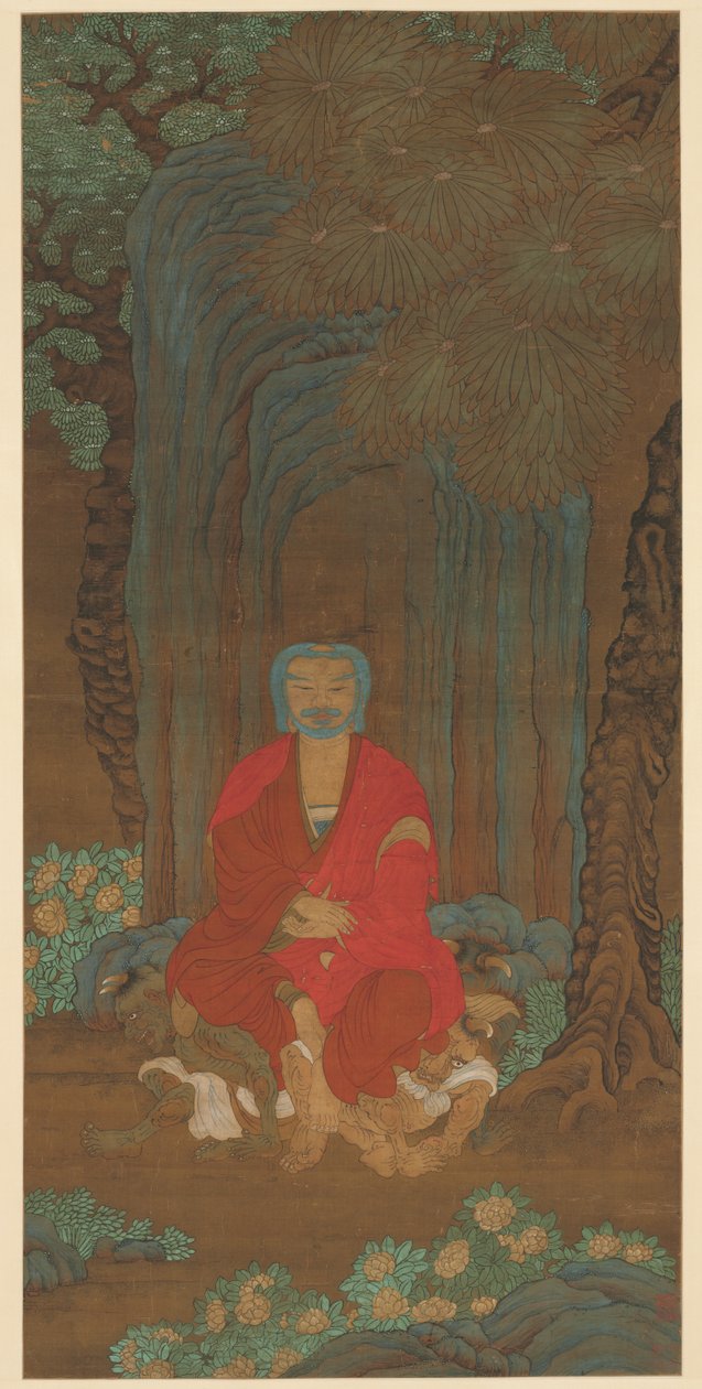 Siakjamuni pod drzewem Bodhi autorstwa Unknown artist