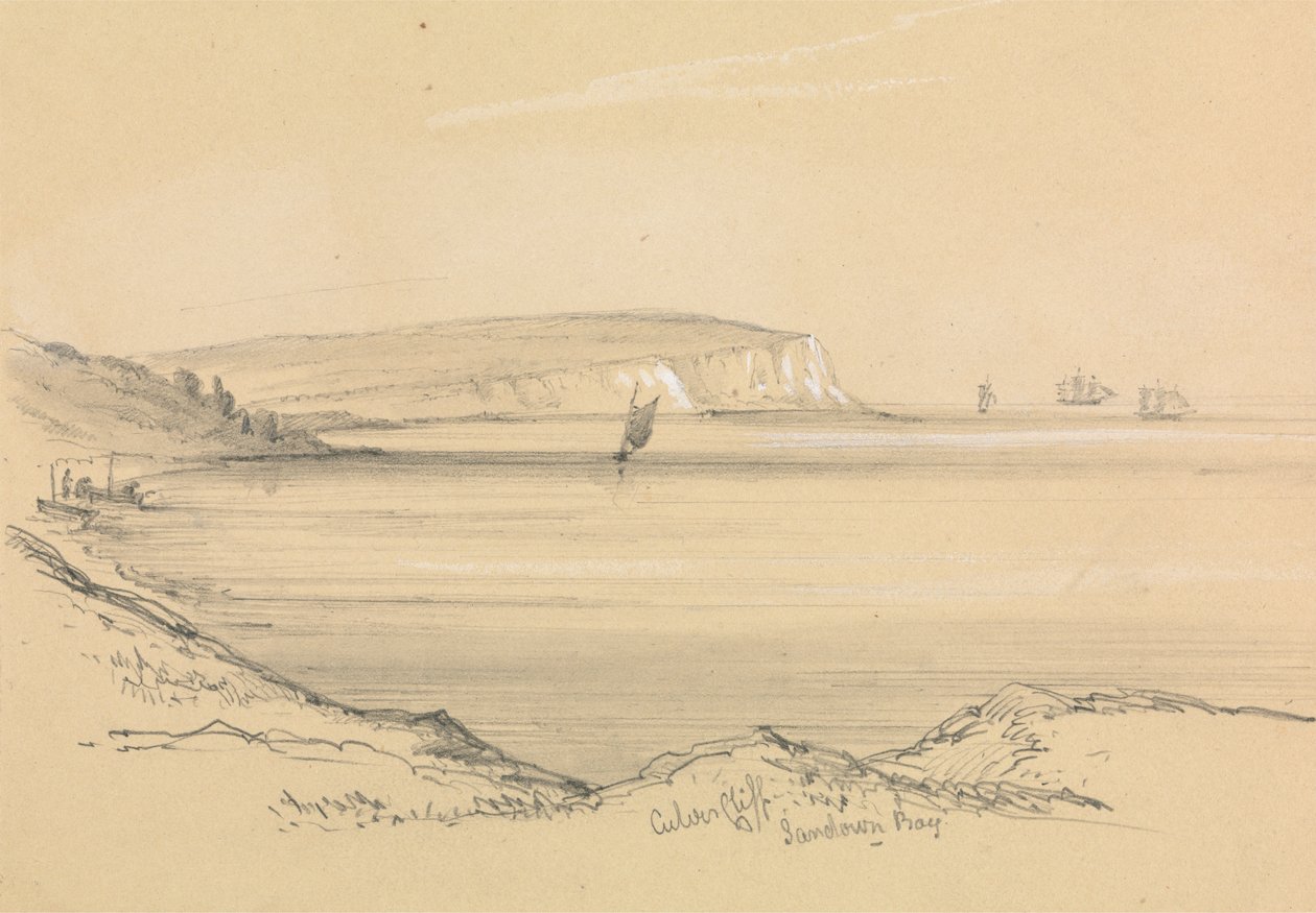 Navios em Sandown Baypolish autorstwa Unknown artist