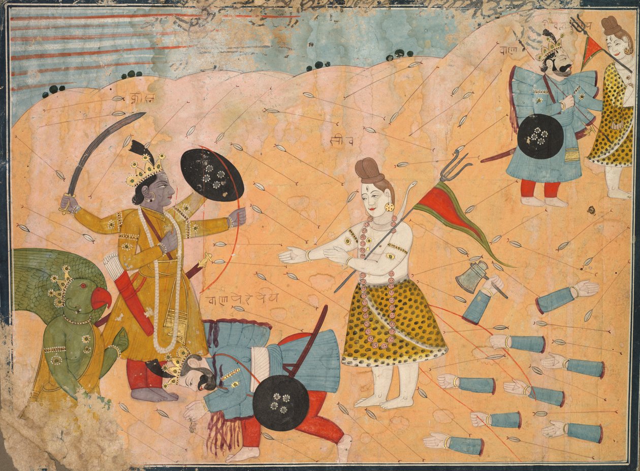Shiva interses dla Vanasury: Skina z sekcji Aniruddha Usha aa Krishna Leela autorstwa Unknown artist