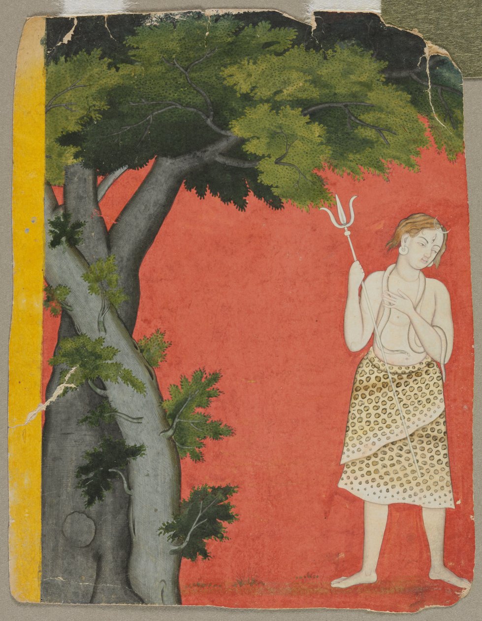 Shiva pod drzewami autorstwa Unknown artist
