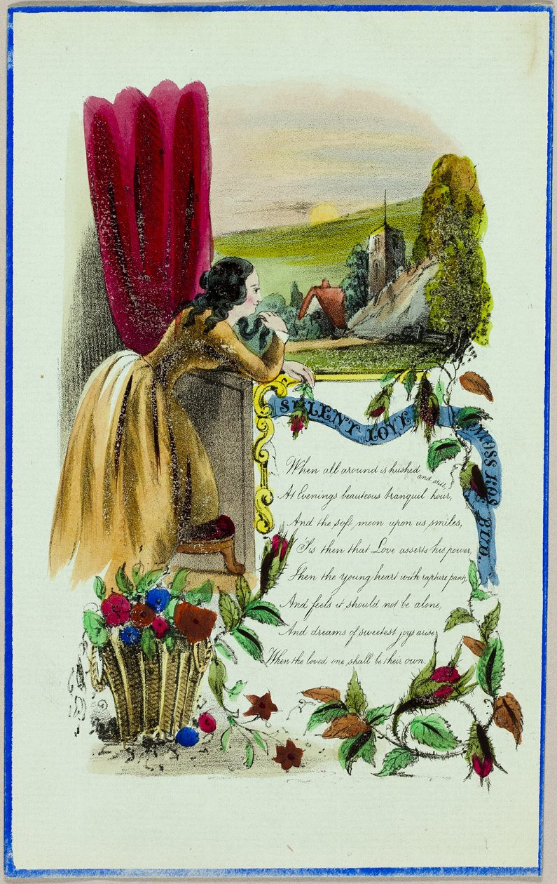 Cicha miłość (walentynka) autorstwa Unknown artist
