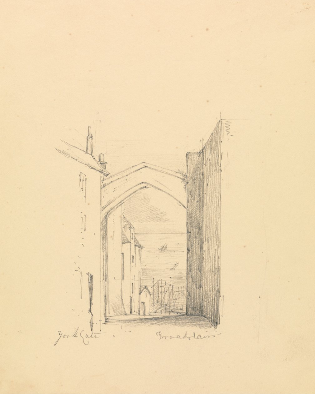 Szkic York Gate autorstwa Unknown artist