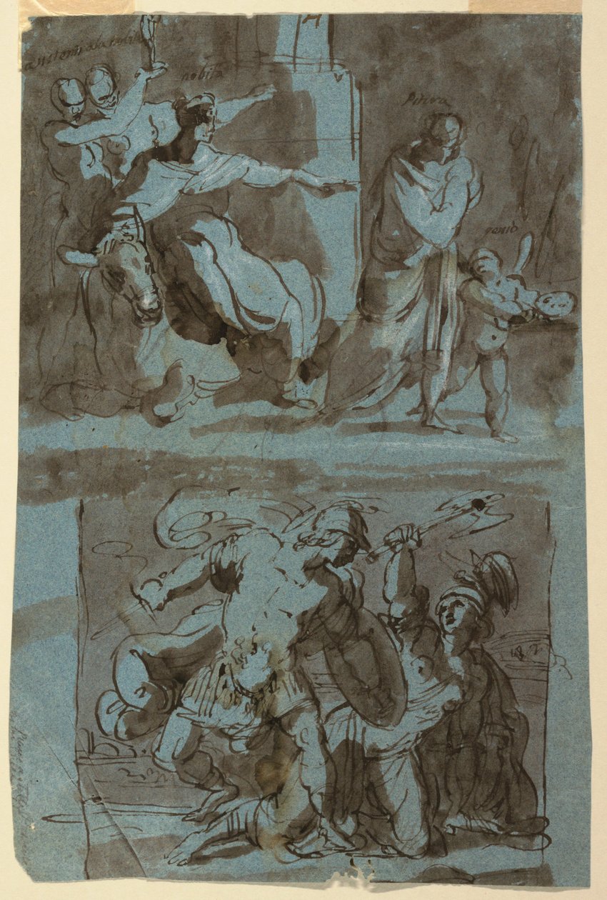 Szkice do obrazów autorstwa Unknown artist