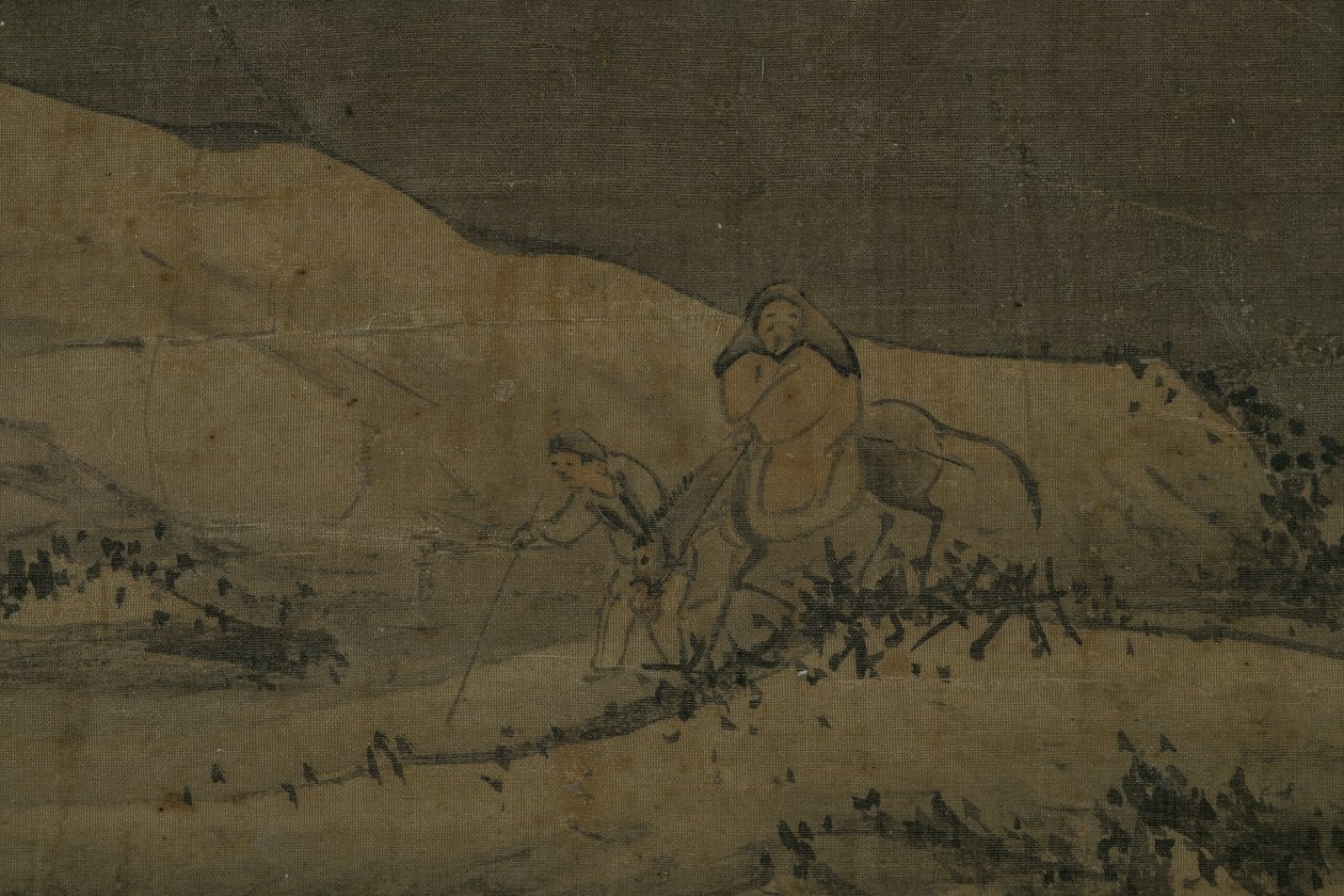 Śnieżny krajobraz, między 1368 a 1644 (tusz, jedwab) autorstwa Unknown artist