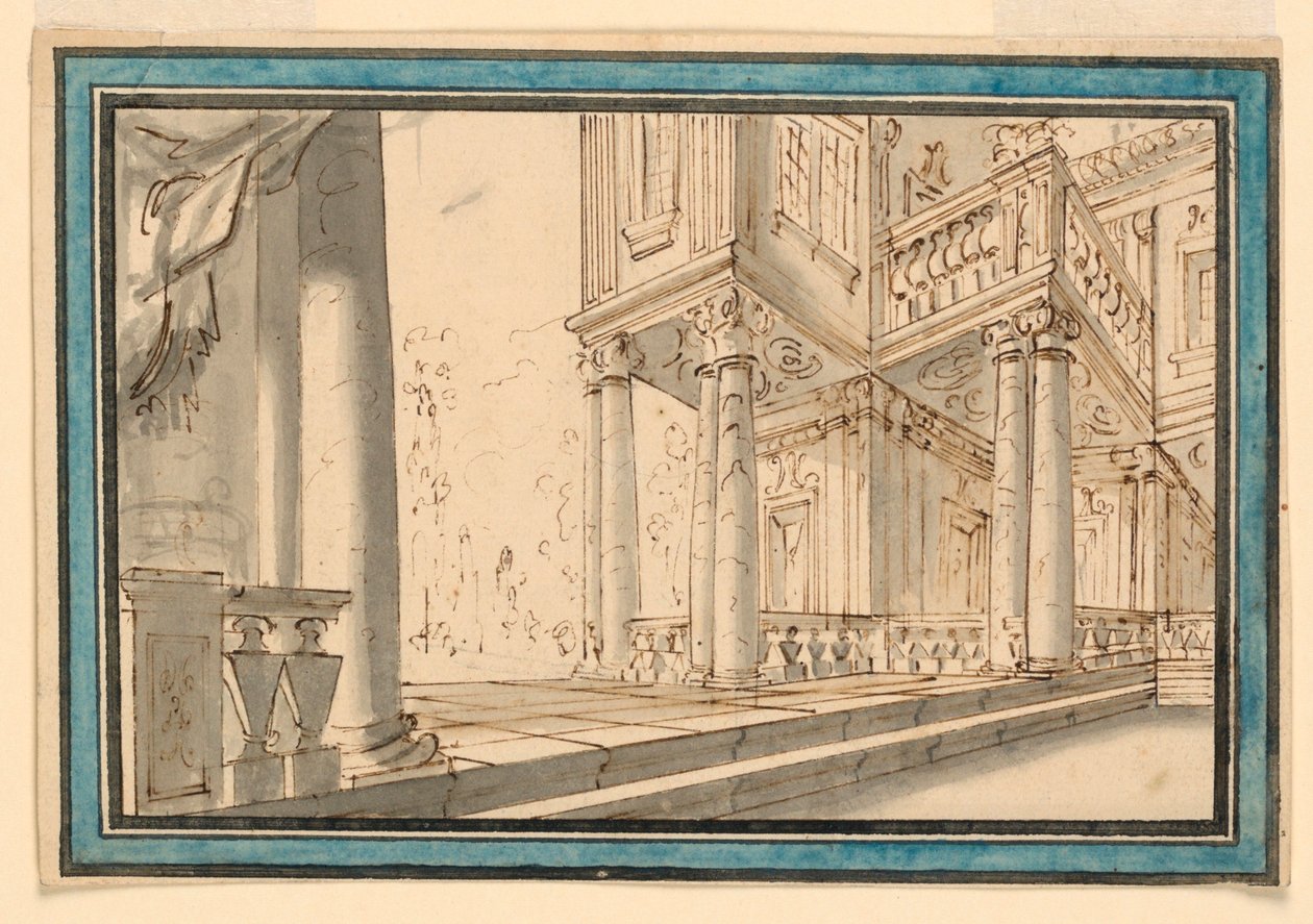 Scenografia: Atrium willi autorstwa Unknown artist