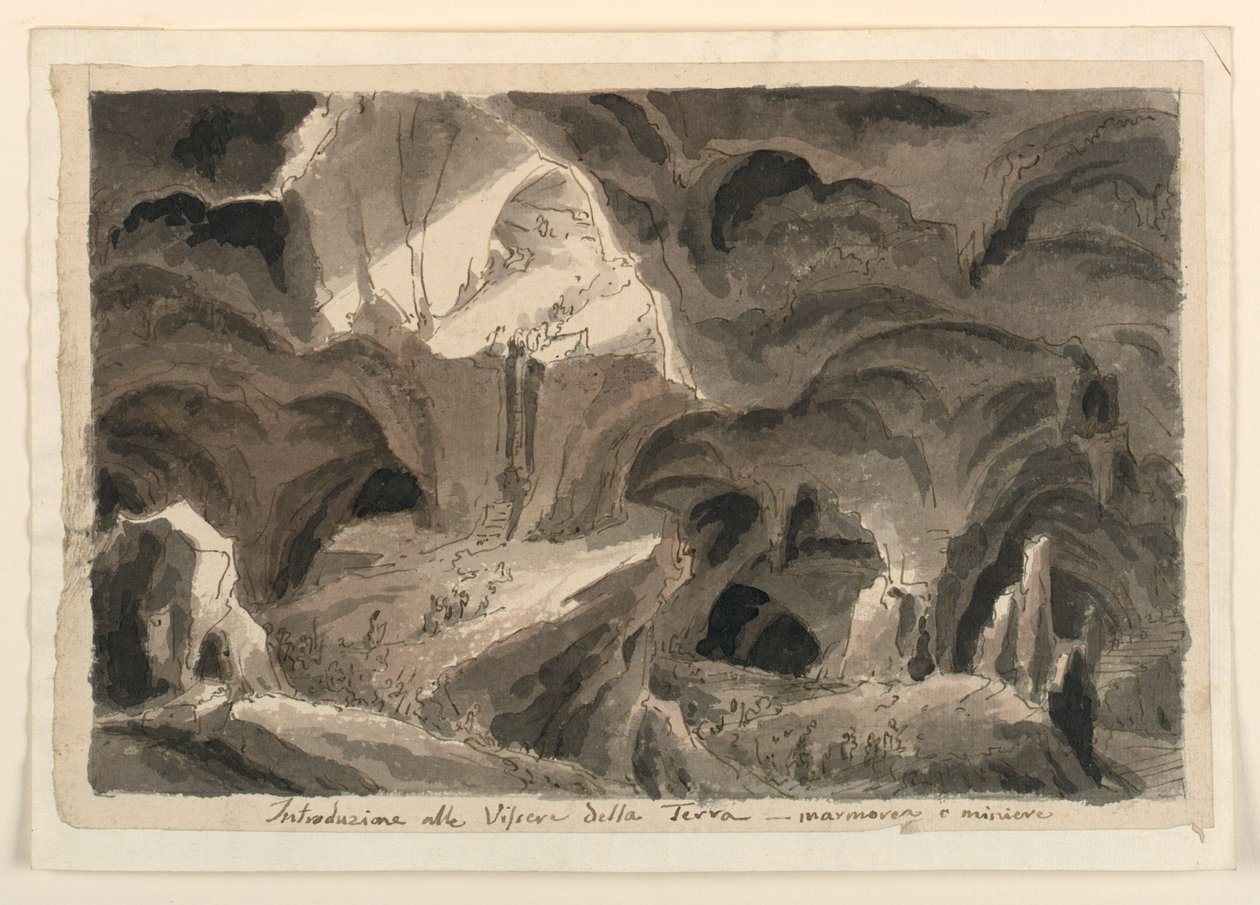 Scenografia, Jaskinie autorstwa Unknown artist