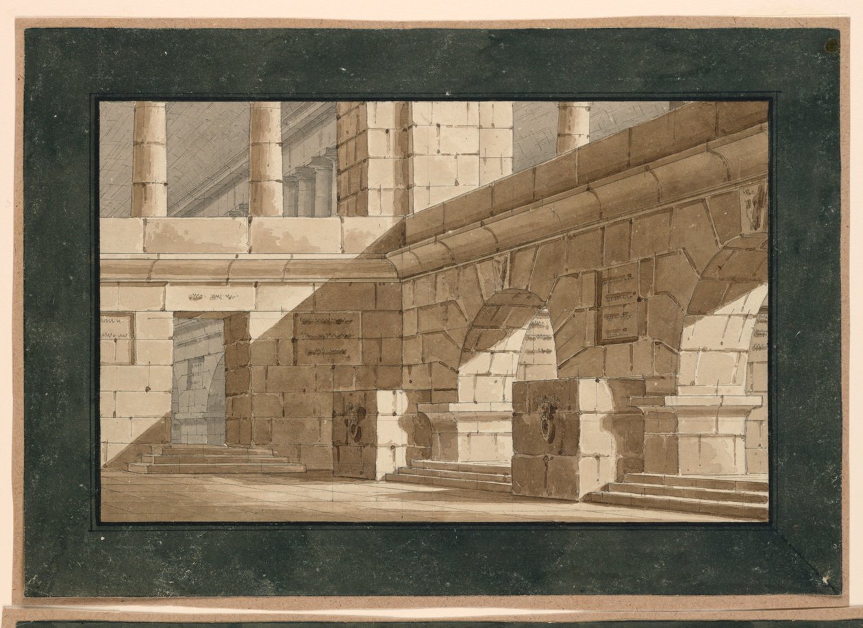 Scenografia, Dwór Zabytkowego Budynku autorstwa Unknown artist