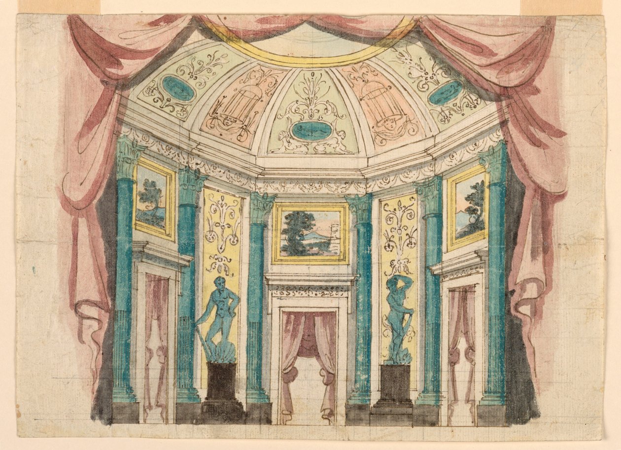 Scenografia, Wnętrze Sali Pałacowej autorstwa Unknown artist