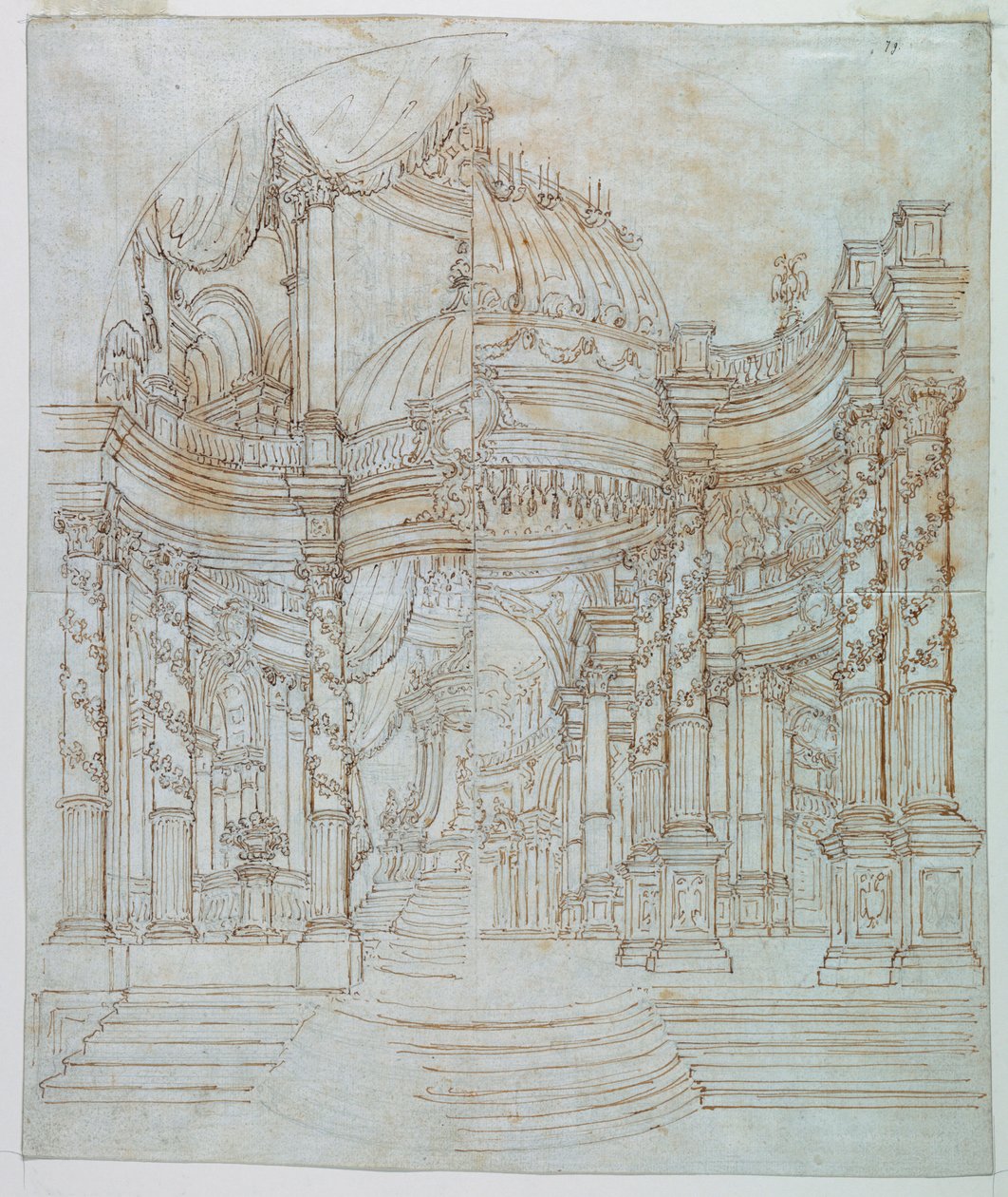 Scenografia: Architektura Pałacu autorstwa Unknown artist