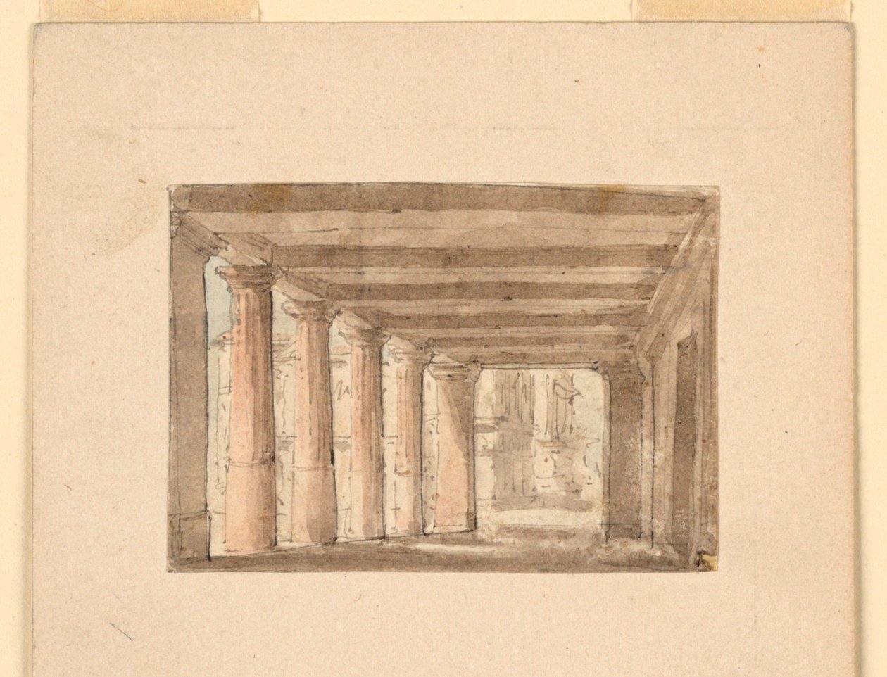Scenografia, Portyk autorstwa Unknown artist