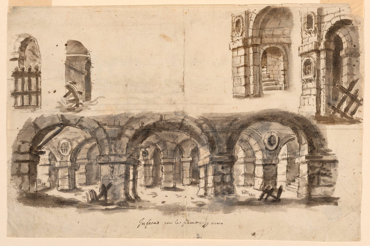 Scenografia, Piwnica Więzienna autorstwa Unknown artist