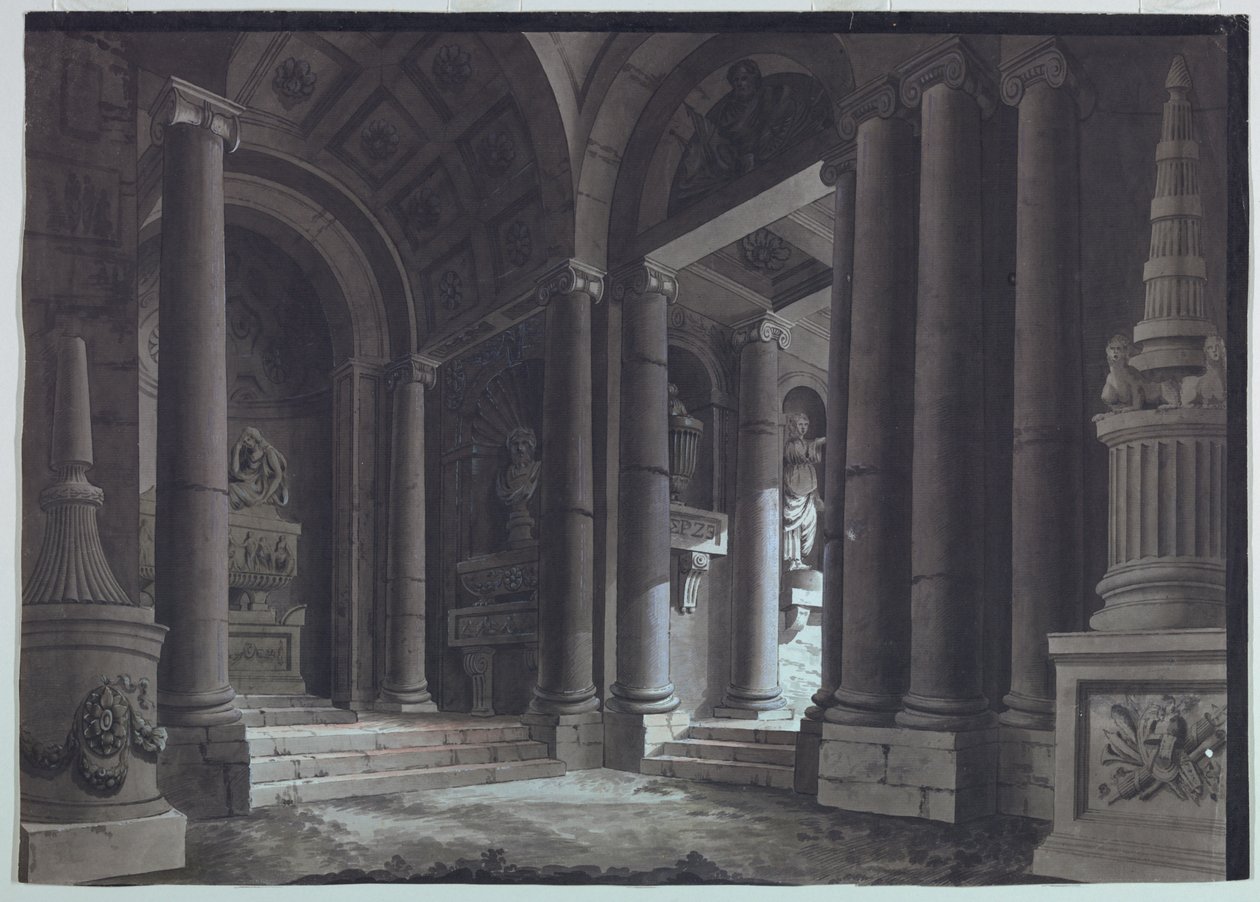 Scenografia, Sala Grobowa autorstwa Unknown artist