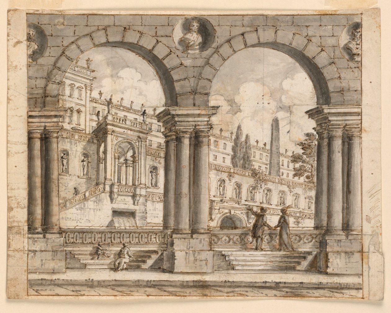 Scenografia, Ulica i Pałace autorstwa Unknown artist