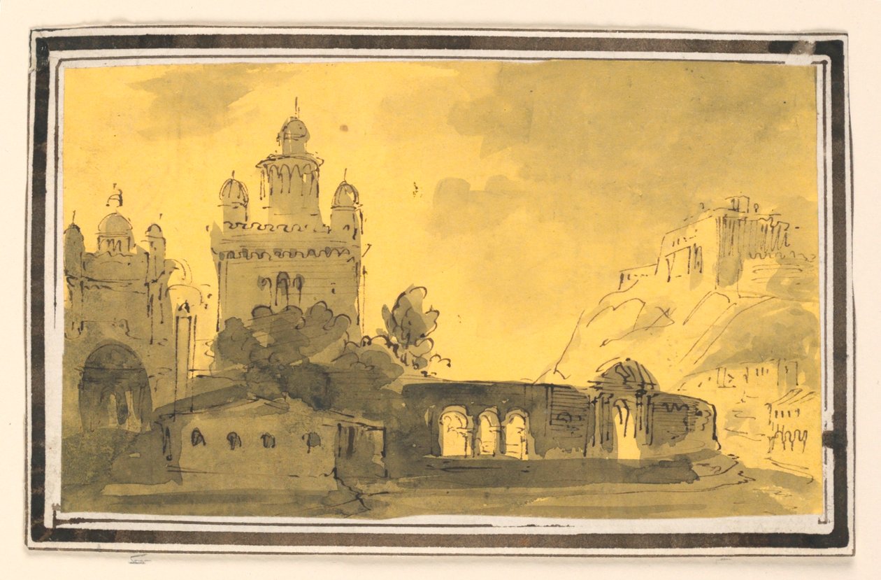 Scenografia, Miasto w krajobrazie autorstwa Unknown artist