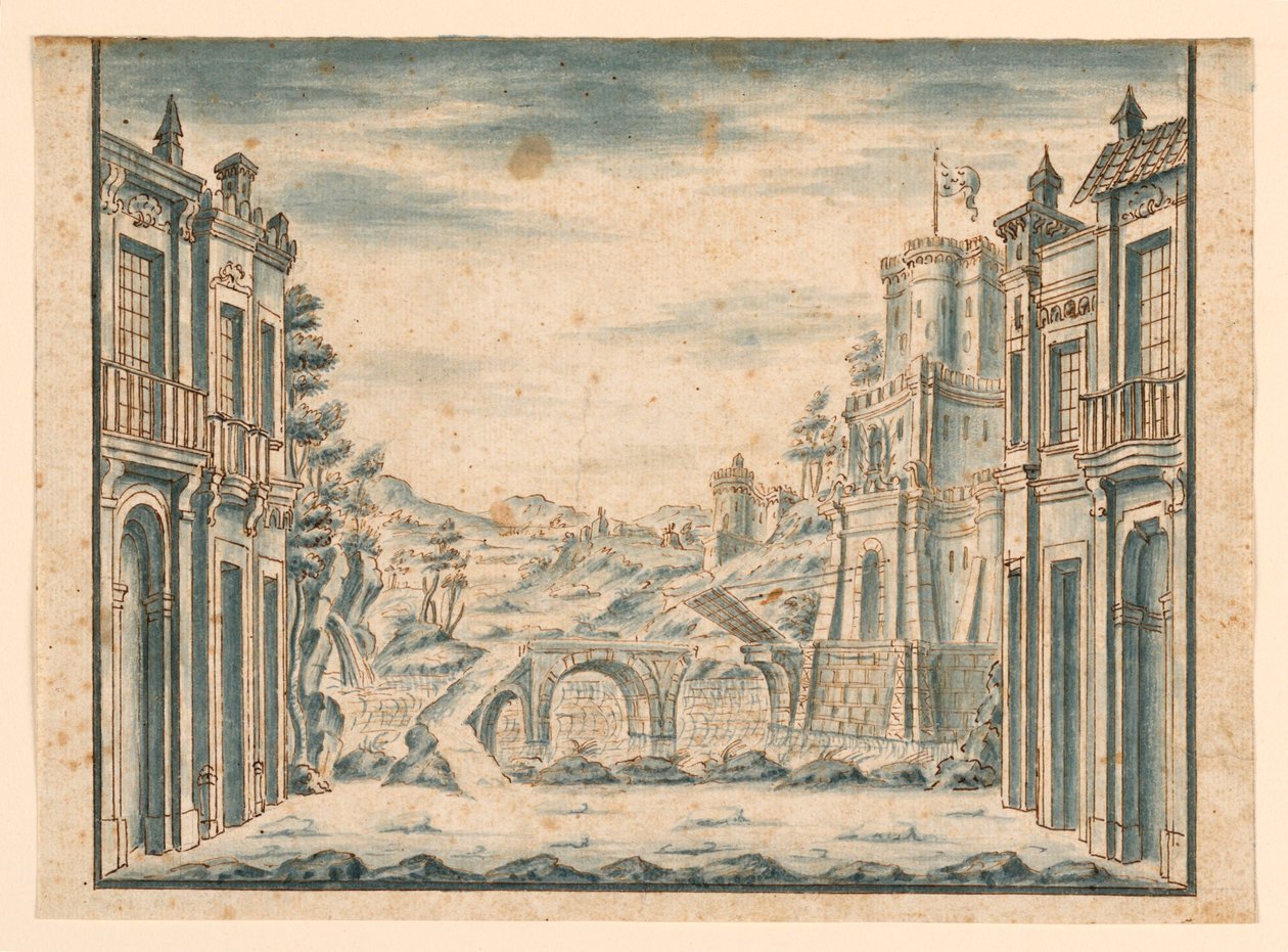 Scenografia, Widok na miasto autorstwa Unknown artist