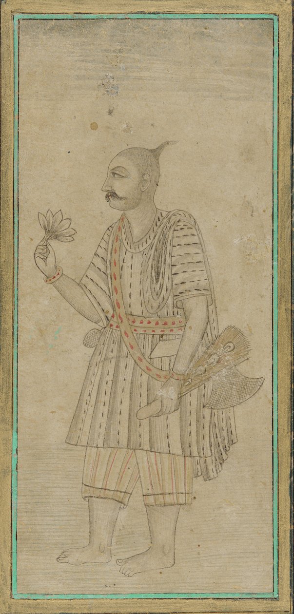 Stojąca postać mężczyzny, sadhu autorstwa Unknown artist